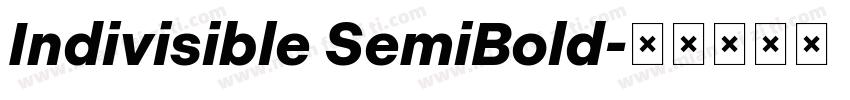 Indivisible SemiBold字体转换